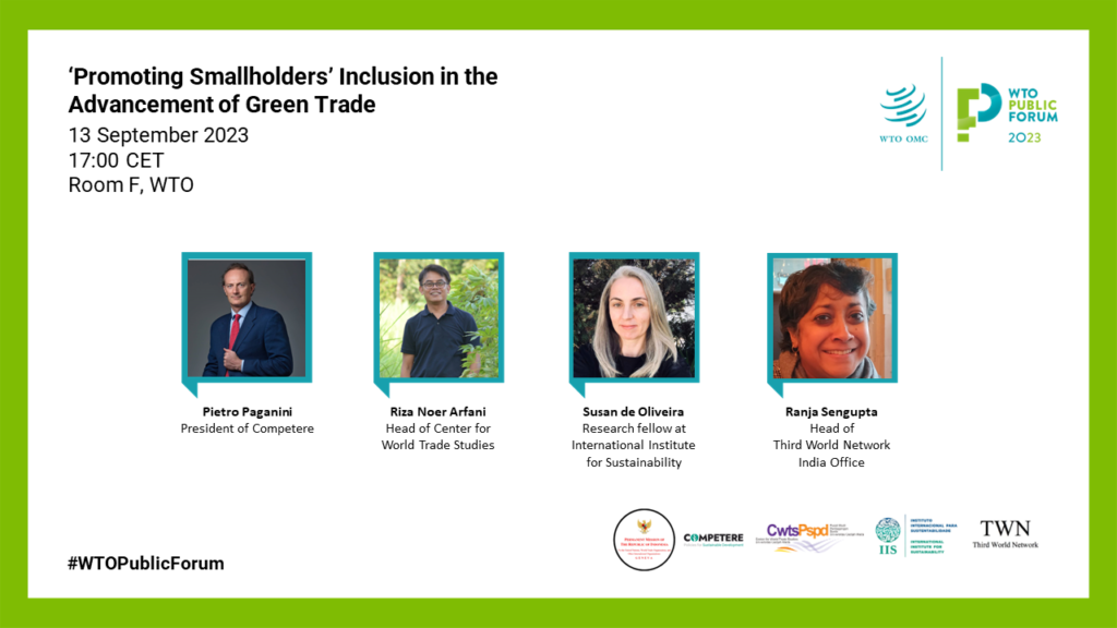 Green Trade Policies and Smallholder Inclusion pietro paganini speakers